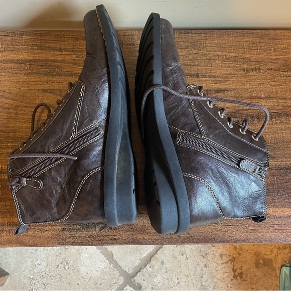 Clarks Leather Ankle Boots Brown 6.5 - Picture 6 of 6